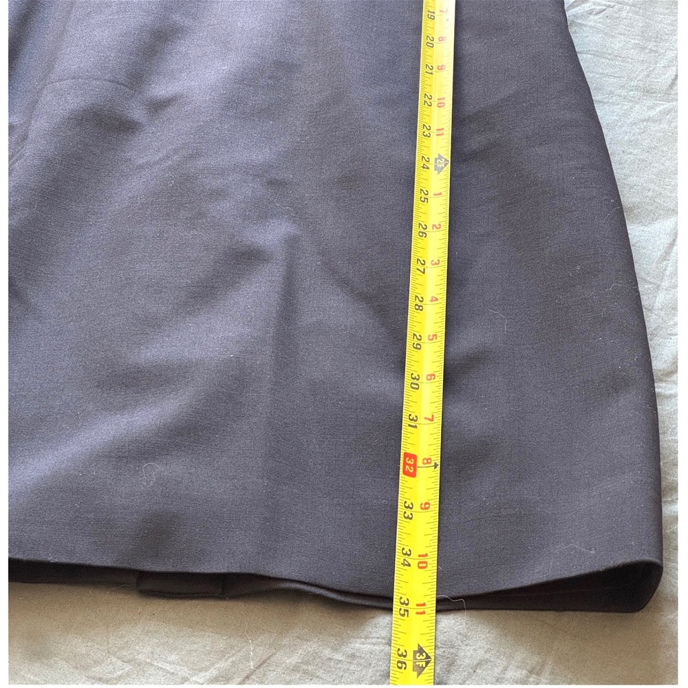 J.Crew Italian Stretch Wool Tollegno 1900 Sheath Dress Black 2P with pocets - Picture 12 of 13